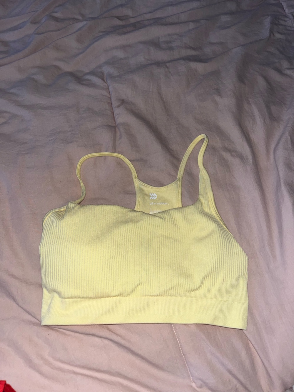 Butter Yellow Sports Bra